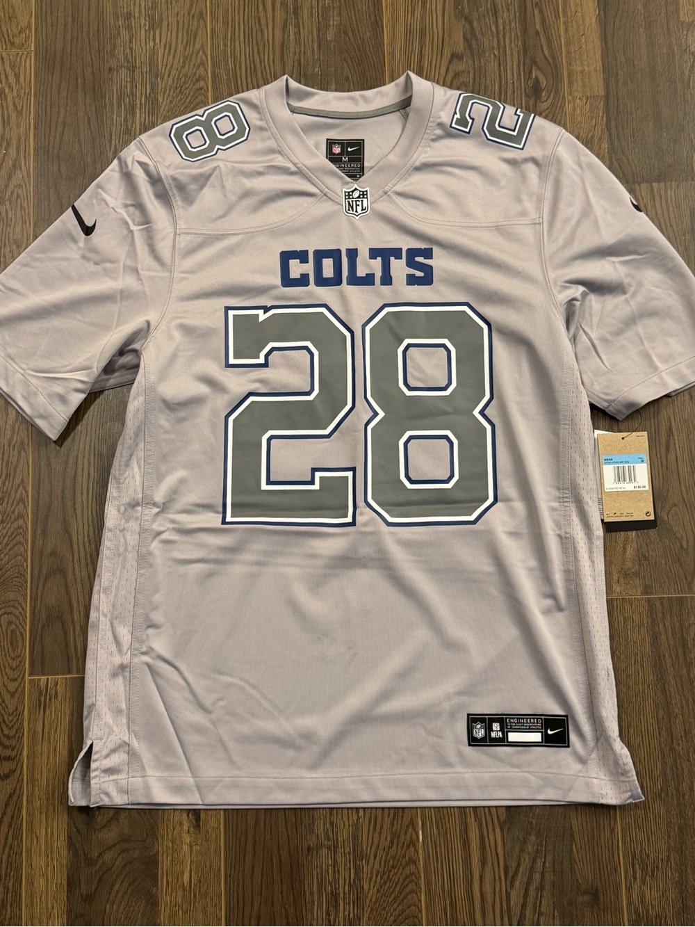 Nike Jonathan Taylor Gray Indianapolis Colts Atmosphere Fashion Game Jersey